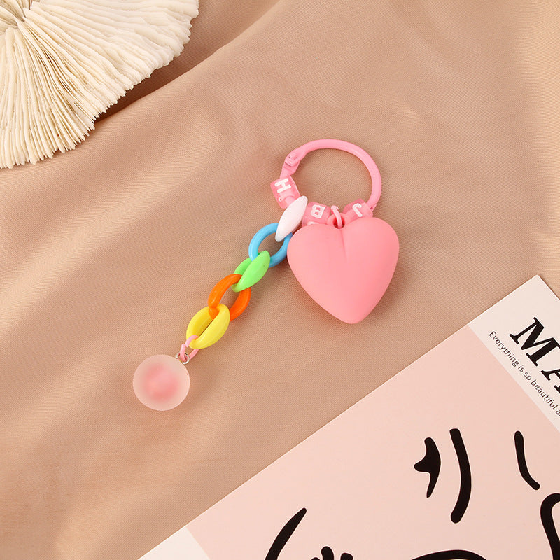 Wholesale Resin Love Color Chain Key Chain